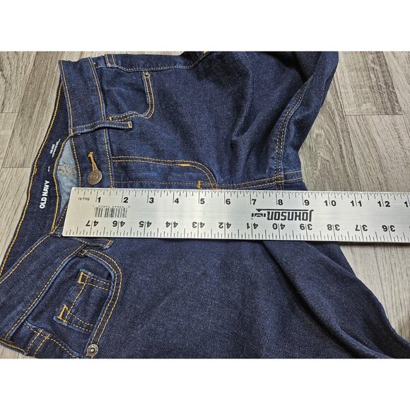 Old Navy Jeans Womens 00 Blue Mid Rise Rockstar Super Skinny Denim - Picture 8 of 9